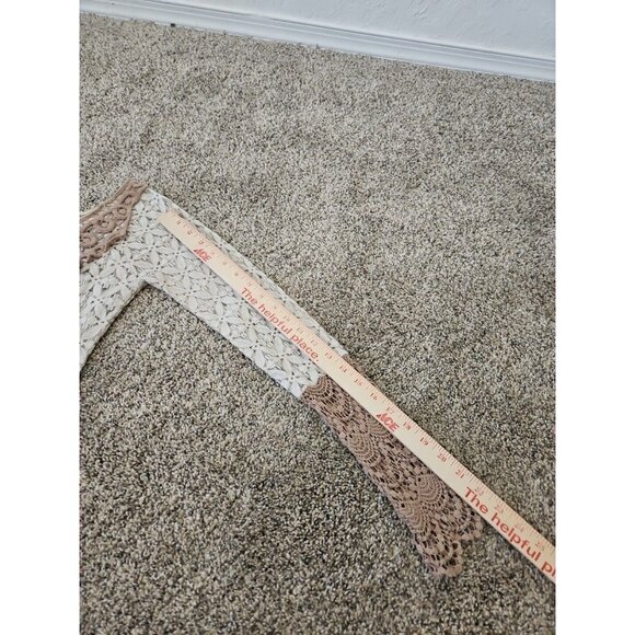 Y2k Nicole Marie Crochet Lace Mini Dress SZ Small Boho Coastal Cowgirl Beachy - Picture 8 of 8